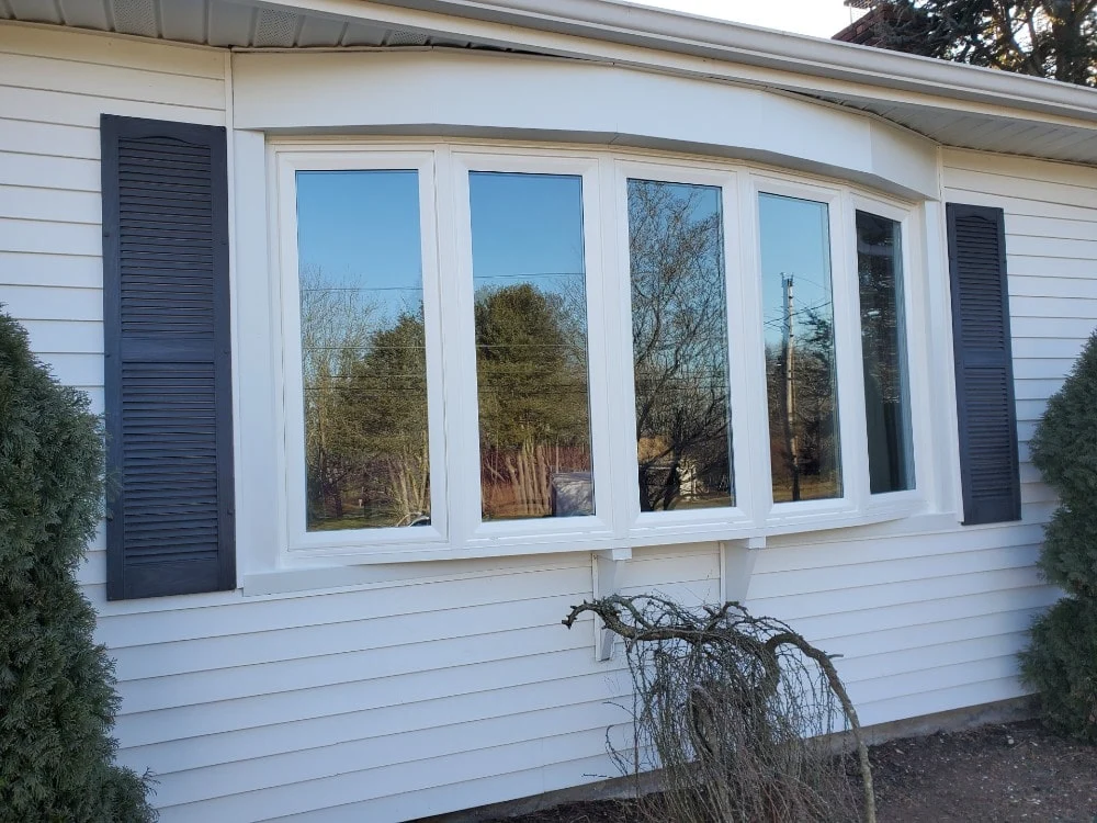 vinyl replacement bay windows installed