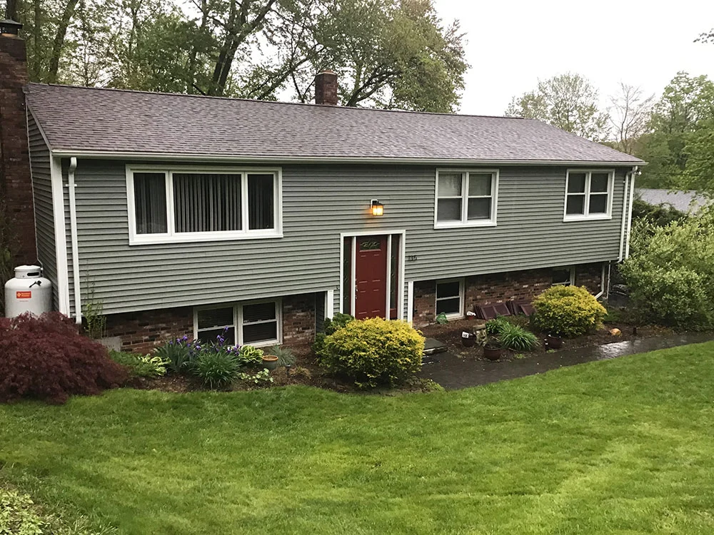 green vinyl siding installation
