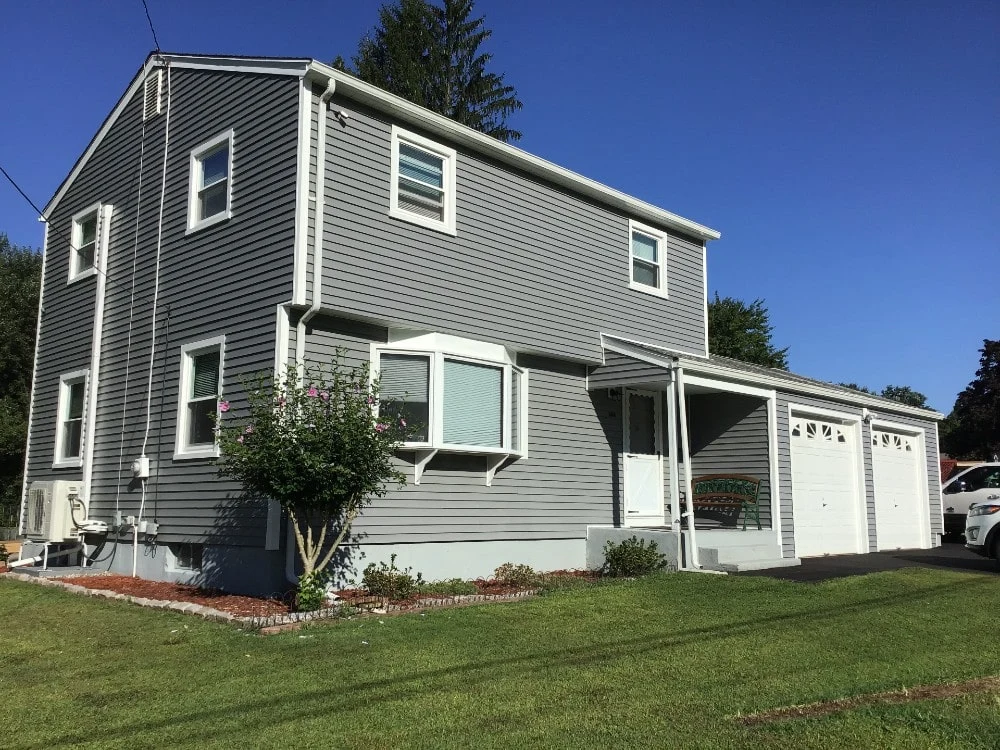 green vinyl siding installation